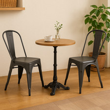 Tolix style side chair - 2,