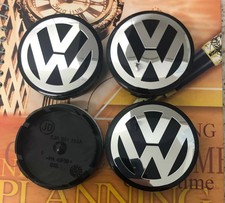 4 x Alloy Wheel Centre Hub Caps 65mm Golf Passat Sharan 3B7601171 UK Seller