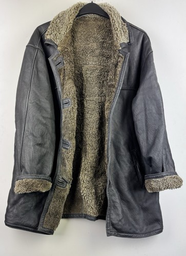 Real shearling sheepskin coat - shearling,