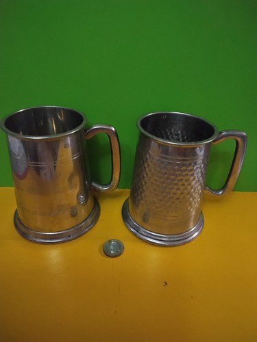 English pewter tankards - english,