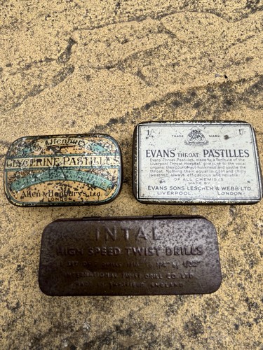 Vintage advertising tins - vintage,