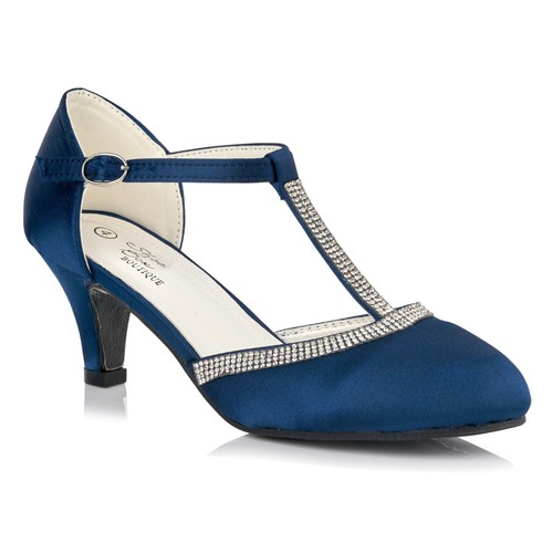 Ladies navy blue - ladies, satin