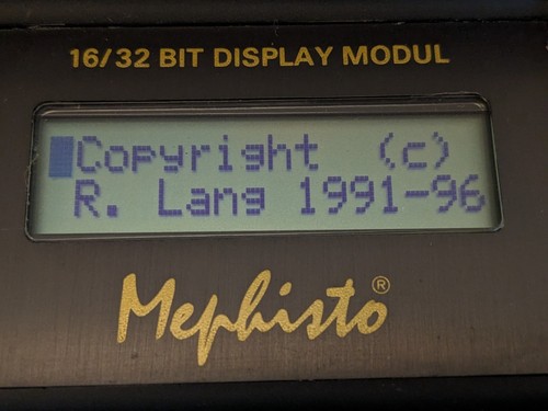 Chess computer module - computer, mephisto