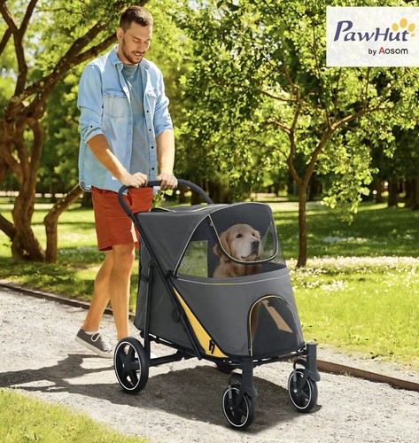Pawhut foldable dog - pawhut,