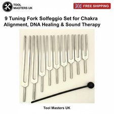 Solfeggio Tuning Forks 9pc Set