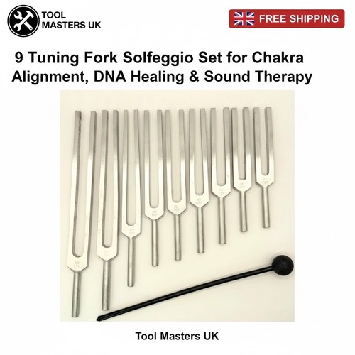 Solfeggio tuning forks 9pc set - tuning,
