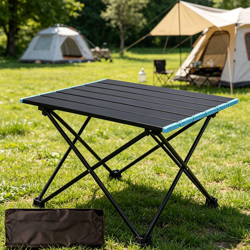 Portable folding camping table - portable,