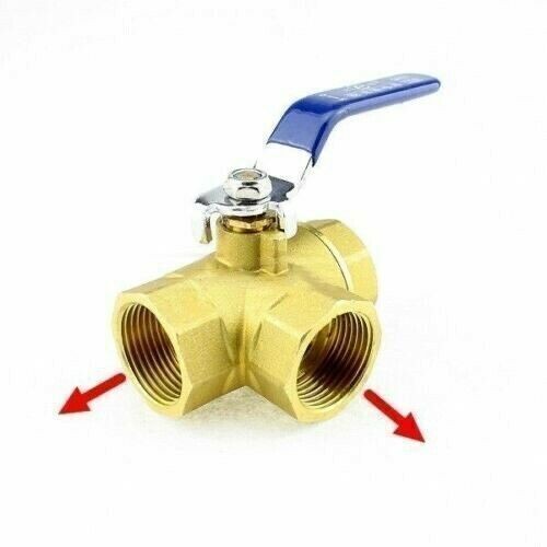 Way ball valve with l - ball,