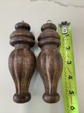 2 - Wood Finials Post cap Bed