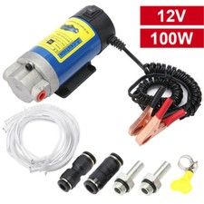 100W 12V Electric Diesel Pump Oil Transfer Extractor Fluid Siphon Car Motorbike