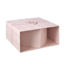 Pink Oxford Lined Hat Box