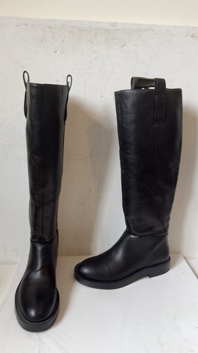 Zara black leather - black, v