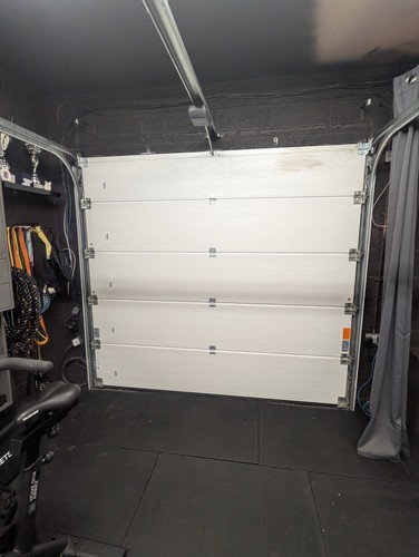 Sectional garage door with - ,