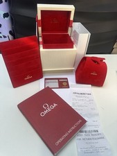 Omega Watch Box White With Red