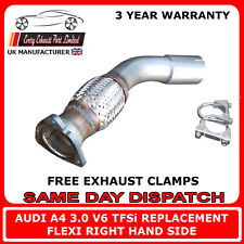 Audi A4 3.0 TFSi Exhaust Repair Flex Clamp On Replacement front Pipe Right HS