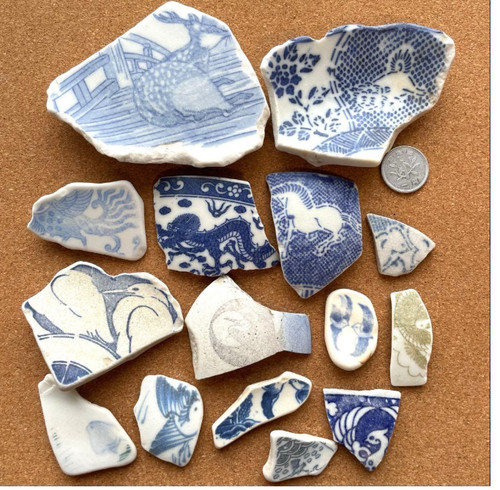Sea glass pottery - sea, from