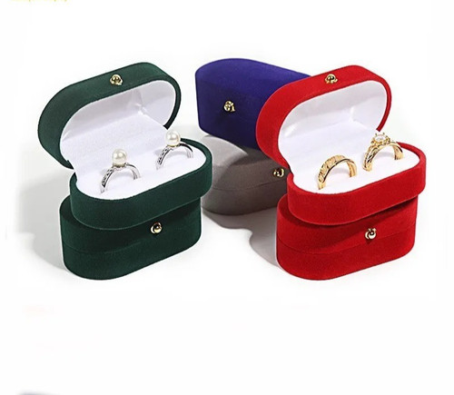 Velvet trinket box ring - velvet,