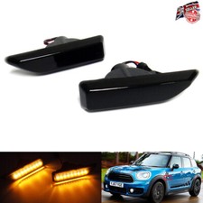 2x Black Smoked Side Indicator