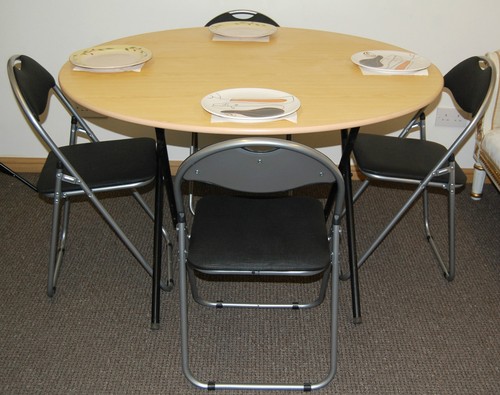 Folding dinning table - table, &