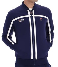 Fila Borg Fila Emilio Tennis Track Top in Navy Blue