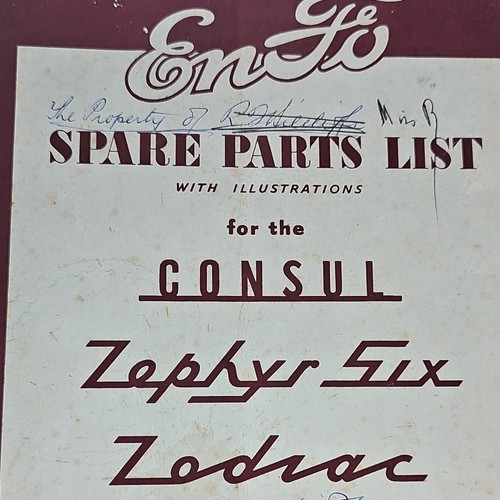 Ford enfo spare parts list - enfo,