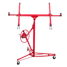 Red 11FT Lifter Tool Hoist Mobile Plaster Board Panel Sheet Drywall Lift Crane