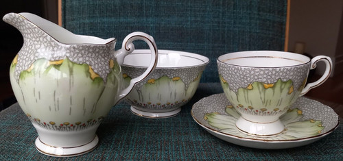 Tuscan art deco vintage lotus - tuscan,