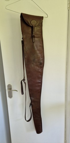Vintage leather gun slip - vintage, 49"