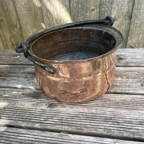 Antique copper hand - copper, hammered
