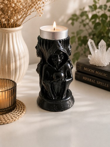 Hecate triple goddess - goddess, tealight