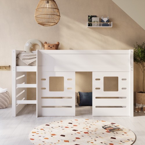 White mid sleeper cabin bed - mid,
