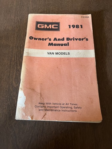Original 1981 gmc van models - 1981,