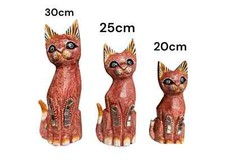 Wooden Cat Sculpture, Cat