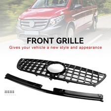 Gloss Black Front Bumper Grill