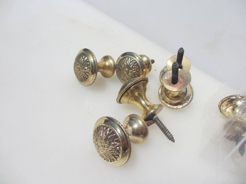 Ornate brass cabinet - cabinet, knob