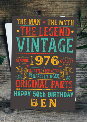 Personalised 50th birthday - personalised,