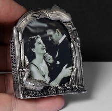 Vintage Silver Plated Selina Duck & Ducklings Photo Frame by Silver Scenes. 1984