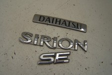 Daihatsu Sirion tailgate badge