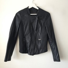 Zara Ladies Black Real Leather