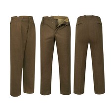 Army Wool Trouser Original French Military Uniform Dress Pants Vintage Surplus