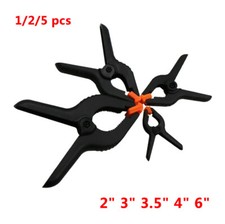 2" 3" 3.5" 4" 6"  Heavy Duty Spring Clamps Grips Nylon Plastic Quick Grip Clips