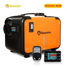 Diesel Air Heater 8000W 12V 24V LCD For Car Truck Motor Homes Caravan  W/Adapter