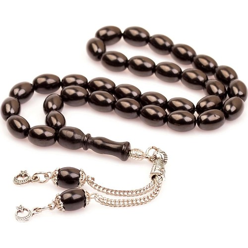 Jet worry beads - jet, prayer