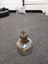 small vintage glass oil lamp