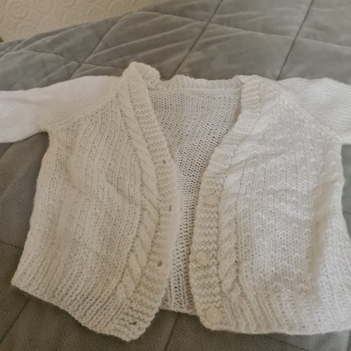 Baby new born knitted - born, cardigan