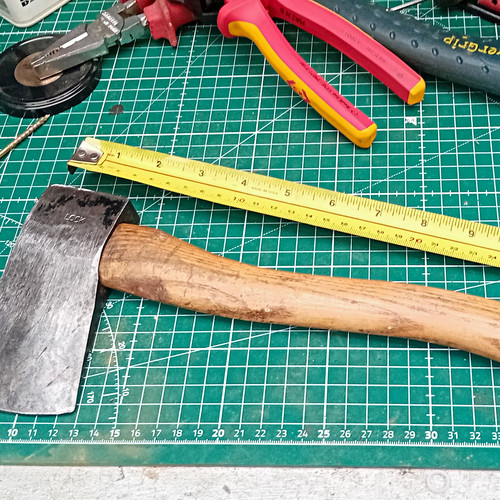 Vintage axe hatchet lock - vintage,