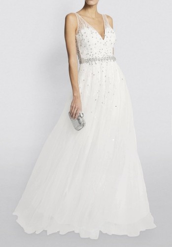 Jovani white embellished dress - white,
