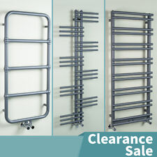 Stock Clearance Bathroom Heated Towel Rail Radiator Various Style Grey Finish