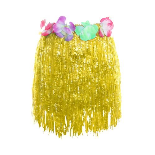 Yellow hula grass - grass, skirt