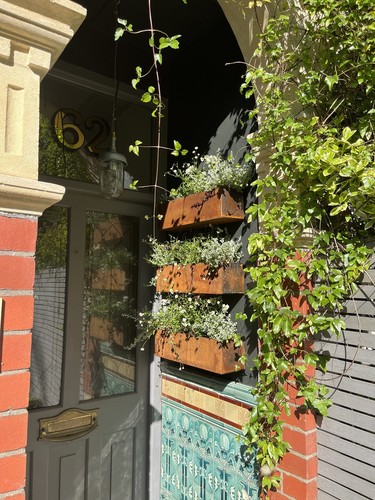 Wall mounted rustic planter - rustic,